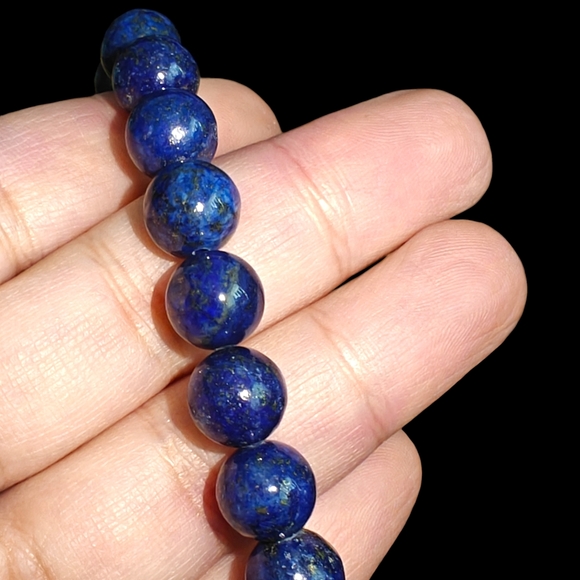 LAPIS Lazuli Bracelet - Authentic Stones - 10mm - Unisex Healing Bracelet - Picture 4 of 5